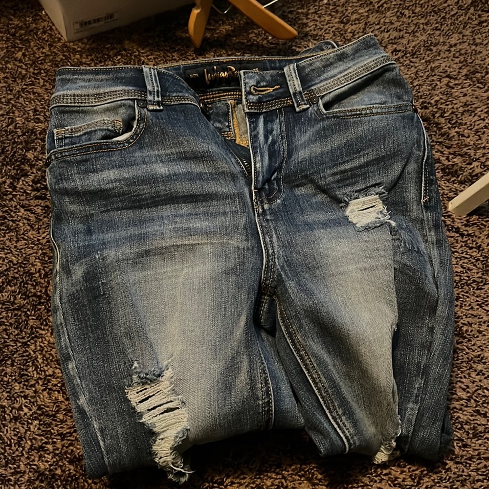 indigo rein light wash jeans